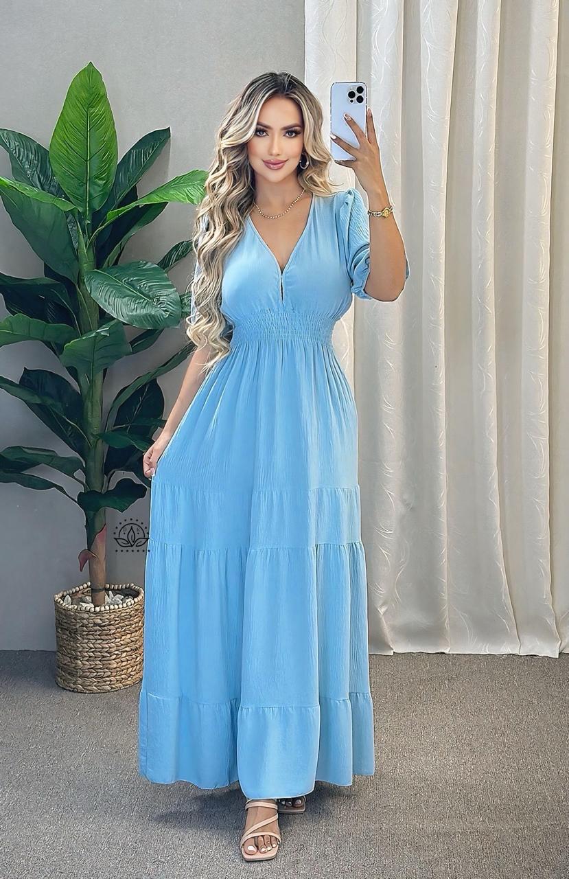 VESTIDO ELEGANTE DE MANGAS