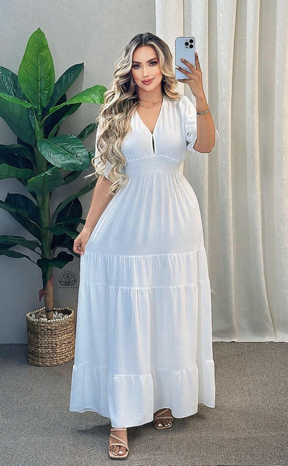 VESTIDO ELEGANTE DE MANGAS