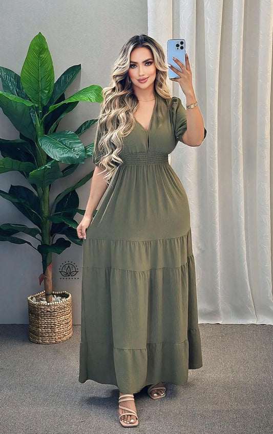 VESTIDO ELEGANTE DE MANGAS