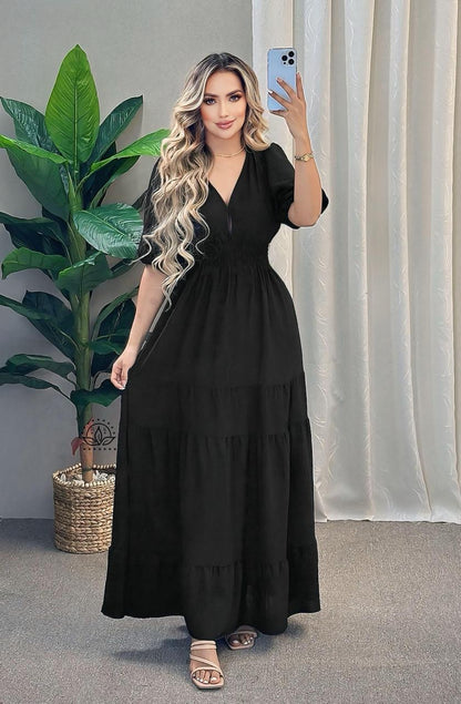 VESTIDO ELEGANTE DE MANGAS