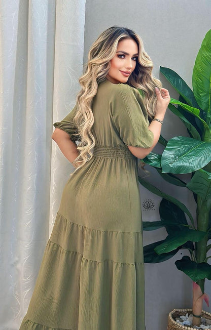 VESTIDO ELEGANTE DE MANGAS